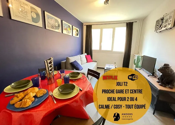 La Loge - Joli T2 Proche Longchamp / Centre-Ville Et Gare - Wifi Netflix